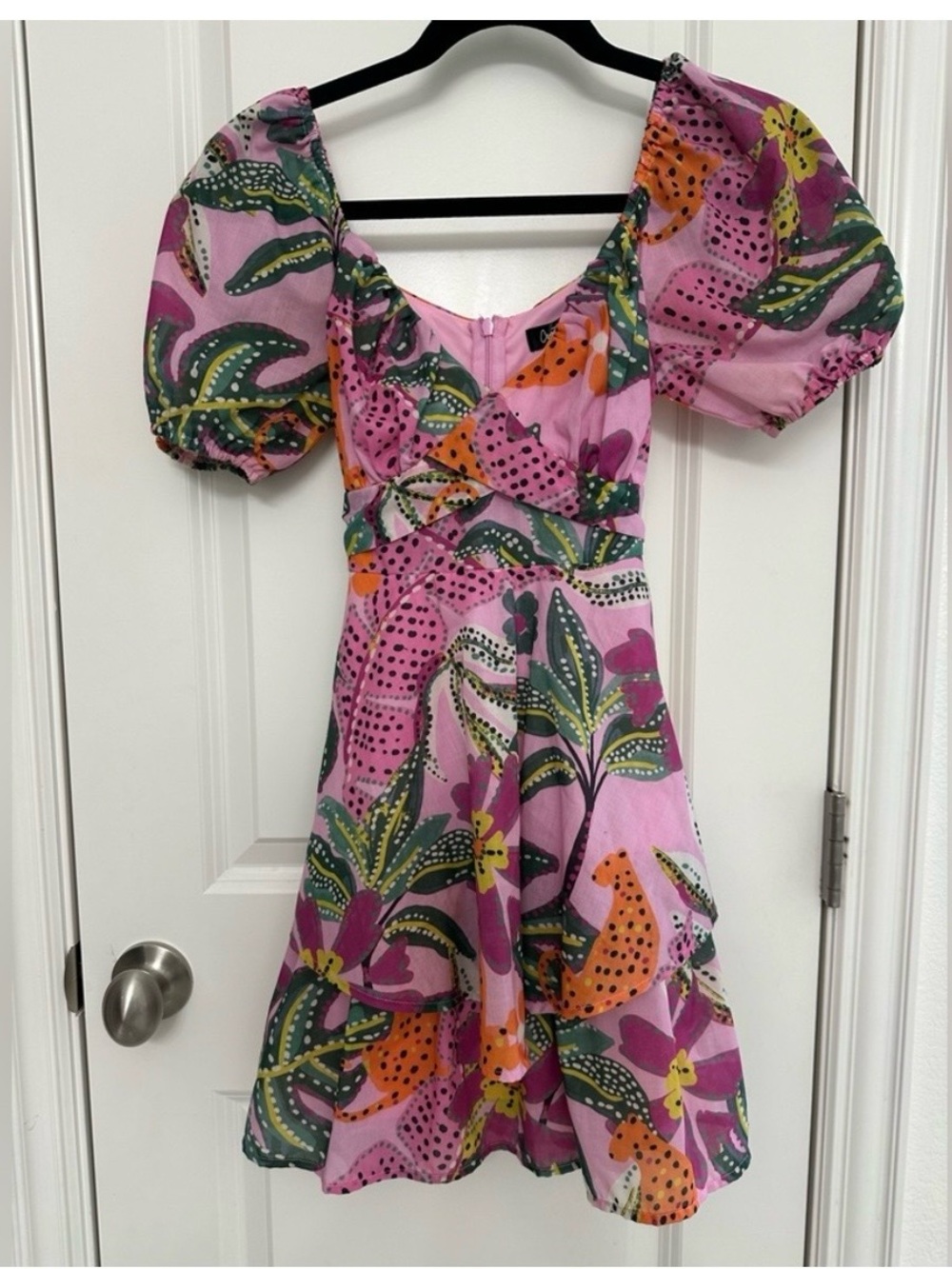 Crystal Sky Puff Sleeve Dress